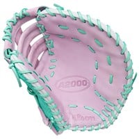 Wilson A2000 SuperSkin FP1B 12.5IN 1st Base Fastpitch Glove (WBW103949125), Purple/White