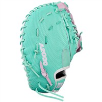 Wilson A2000 SuperSkin FP1B 12.5IN 1st Base Fastpitch Glove (WBW103949125), Purple/White