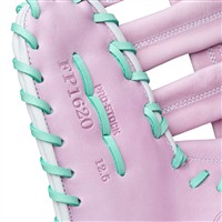 Wilson A2000 SuperSkin FP1B 12.5IN 1st Base Fastpitch Glove (WBW103949125), Purple/White