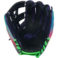 Rawlings REV1X 205 11.75in Baseball Glove (REV205-32NPU), Navy/Purple