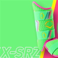 Evoshield X SRZ Limted Edition Watermelon Shorty Sliding Mitt, Green/Yellow
