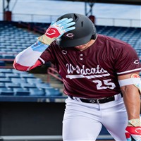 Evoshield Youth X SRZ Carbyne Limited Edition Bating Gloves w Strap, Red/White/Blue