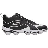 Under Armour Mens Leadoff ICON Mid Molded Baseball Cleats, Black/Black