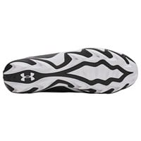 Under Armour Mens Leadoff ICON Mid Molded Baseball Cleats, Black/Black