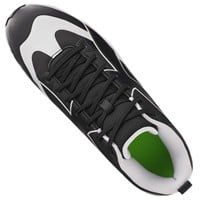 Under Armour Mens Leadoff ICON Mid Molded Baseball Cleats, Black/Black