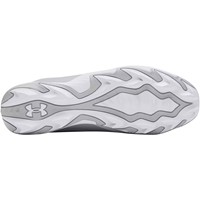 Under Armour Mens Leadoff ICON Low Molded Baseball Cleats, Grey/White