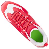 Under Armour Mens Leadoff ICON Low Molded Baseball Cleats, Red/White