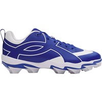 Under Armour Mens Leadoff ICON Low Molded Baseball Cleats, Royal/White