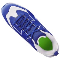 Under Armour Mens Leadoff ICON Low Molded Baseball Cleats, Royal/White