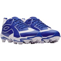 Under Armour Mens Leadoff ICON Low Molded Baseball Cleats, Royal/White