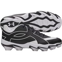 Under Armour Mens Leadoff ICON Low Molded Baseball Cleats, Black/Black