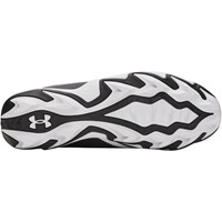 Under Armour Youth Leadoff ICON Low Molded Baseball Cleats, Black/White