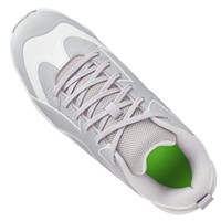 Under Armour Youth Leadoff ICON Low Molded Baseball Cleats, Grey/White