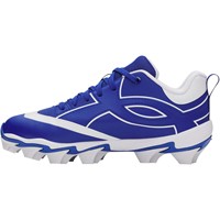 Under Armour Youth Leadoff ICON Low Molded Baseball Cleats, Royal/Black
