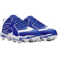Under Armour Youth Leadoff ICON Low Molded Baseball Cleats, Royal/Black