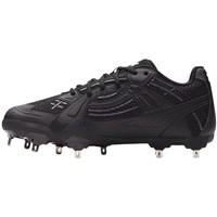 Under Armour Womens Glyde Sola Pro MT Metal Softball Cleats, Black/Black
