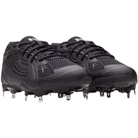 Under Armour Womens Glyde Sola Pro MT Metal Softball Cleats, Black/Black