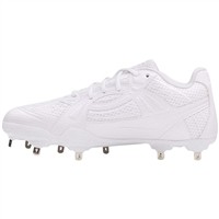 Under Armour Womens Glyde Sola Pro MT Metal Softball Cleats, White/White