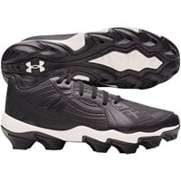 Under Armour Womens Glyde Sola RM Molded Softball Cleats, Black/Black