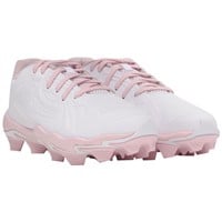 Under Armour Youth Glyde Sola RM Molded Softball Cleats, White/Pink