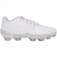 Under Armour Youth Glyde Sola RM Molded Softball Cleats, White/White