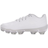 Under Armour Youth Glyde Sola RM Molded Softball Cleats, White/White