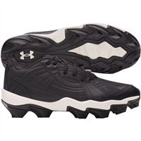 Under Armour Youth Glyde Sola RM Molded Softball Cleats, Black/Black