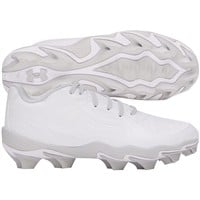 Under Armour Youth Glyde Sola RM Molded Softball Cleats, White/White
