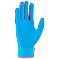 NIKE Adult Alpha 2.0 Batting Gloves, Pink/Blue