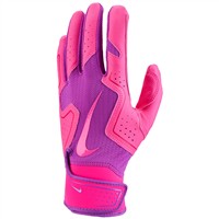 NIKE Adult Alpha 2.0 Batting Gloves, Purple/Pink