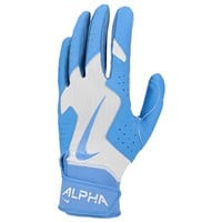 NIKE Adult Alpha 2.0 Batting Gloves, White/Blue