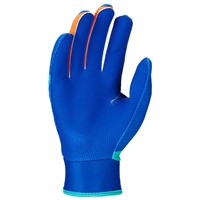 NIKE Youth Alpha 2.0 Tee Ball Batting Gloves, Blue/Orange