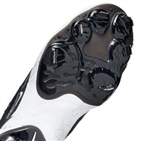 NIKE Men's Alpha Huarache Elite 4 Low Metal Baseball Cleats, Black/White/Grey