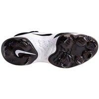 NIKE Men's Alpha Huarache Elite 4 Low Metal Baseball Cleats, White/Black