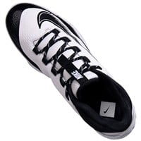 NIKE Men's Alpha Huarache Elite 4 Low Metal Baseball Cleats, White/Black