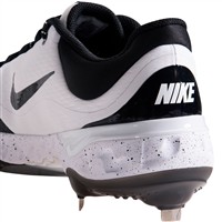 NIKE Men's Alpha Huarache Elite 4 Low Metal Baseball Cleats, White/Black