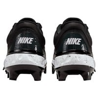 NIKE Men's Alpha Huarache Elite 4 Low MCS Molded Baseball Cleats, Black/White/Grey