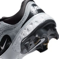 NIKE Men's Alpha Huarache Elite 4 Low MCS Molded Baseball Cleats, Grey/White