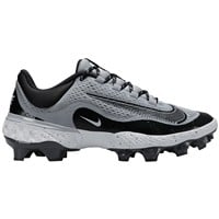 NIKE Men's Alpha Huarache Elite 4 Low MCS Molded Baseball Cleats, Grey/White
