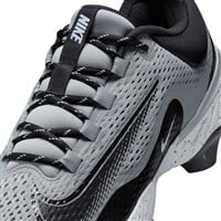 NIKE Men's Alpha Huarache Elite 4 Low MCS Molded Baseball Cleats, Grey/White