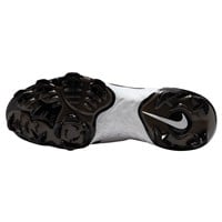 NIKE Men's Alpha Huarache Elite 4 Low MCS Molded Baseball Cleats, White/Black