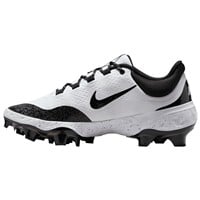 NIKE Men's Alpha Huarache Elite 4 Low MCS Molded Baseball Cleats, White/Black