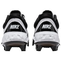 NIKE Men's Alpha Huarache Elite 4 Low MCS Molded Baseball Cleats, White/Black