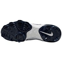 NIKE Men's Alpha Huarache Elite 4 Low MCS Molded Baseball Cleats, White/Navy