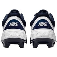 NIKE Men's Alpha Huarache Elite 4 Low MCS Molded Baseball Cleats, White/Navy