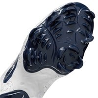 NIKE Men's Alpha Huarache Elite 4 Low MCS Molded Baseball Cleats, White/Navy