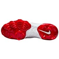 NIKE Men's Alpha Huarache Elite 4 Low MCS Molded Baseball Cleats, White/Red