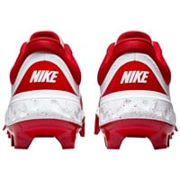 NIKE Men's Alpha Huarache Elite 4 Low MCS Molded Baseball Cleats, White/Red