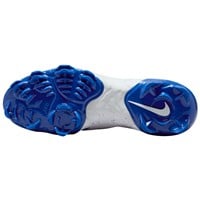 NIKE Men's Alpha Huarache Elite 4 Low MCS Molded Baseball Cleats, White/Royal