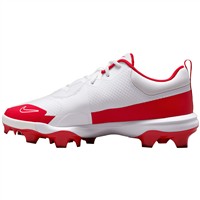 NIKE Men's Force Trout 9 Pro MCS Molded Baseball Cleats, White/Red
